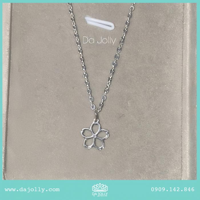 Cherry Blossom Silver Necklace 🌸
